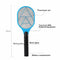 Batteries Electric Mosquito Swatter Anti Mosquito Fly Repellent Pest Reject