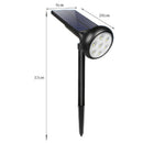 7 Led Variable Light 200 Degree Adjustable Ip55 Waterproof Solar Spotlight