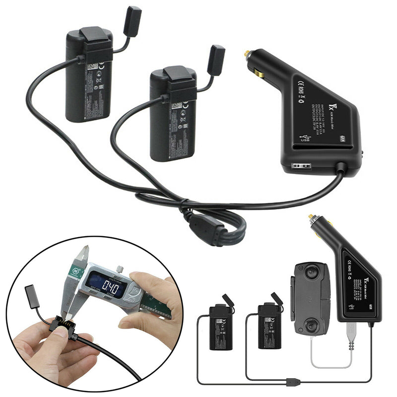 Fast Charging 3in1 Car Remote Control Battery Charger for DJI Mavic Mini Drone