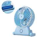 Hot Water Mist Fan for Summer Usb Rechargeable Humidifier Fan with Lithium