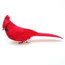 10pcs Simulated Red Parrot Artificial Bird with Clip for Wedding Home Decor