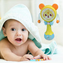 Baby Rattles Hand Bells Shake Music Light Kid Bear Teether Stick (Yellow)