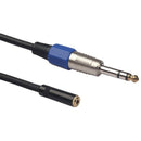 6.35Mm Male To 3.5Mm Female Extension Cable 1/4 Inch Stereo Plug Trs To 1/8