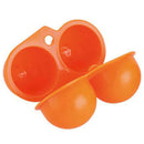 Portable Food Container Egg Storage Box Outdoor Camping Carrier 2 Egg Case Box