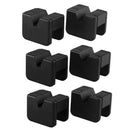 6 Pack Jack Pad Adapter For Jack Stand 2-3 Ton Universal Rubber Slotted Fra Y1O4
