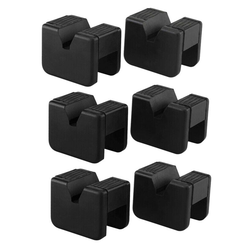 6 Pack Jack Pad Adapter For Jack Stand 2-3 Ton Universal Rubber Slotted Fra Y1O4