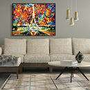 Paint By Numbers Dazzling Eiffel DIY Digital Oil Painting Canvas Picture