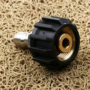 Pack of 2pcs Brass Pressure Washer Quick Connect M22 to 1/4 Inch Coupler Adapter