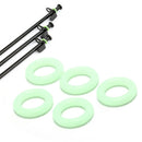 20X Fluorescence Tent Nail Ring Tent Accessories Camping Luminous GuardElasticM&