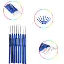 8pcs Plastic Handle Aluminium Material Knitting Needle Sewing Tools