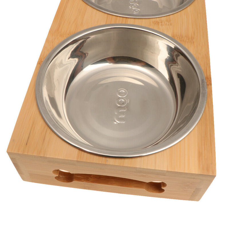 Pet Feeder Bowl Feeding Set Food Container Dispenser Small Animal Dog Cat S