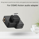 USB Type C Male to Female + 3.5mm Microphone Audio Adapter for DJI OSMO ACTION