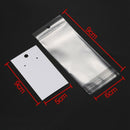 100 Sets Ear Hooks Earring Display Cards 9cmx5cm with Self Adhesive Bags 15