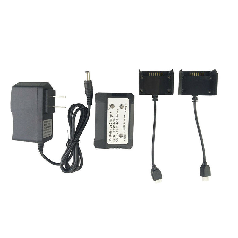 2-in-1 2S Lipo Battery Balance Charger Adapter for  HS700 RC Drone