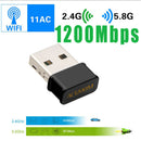 1200Mbps Mini Dual Band USB 3.0 WiFi Wireless Adapter For Laptop PC Notebook
