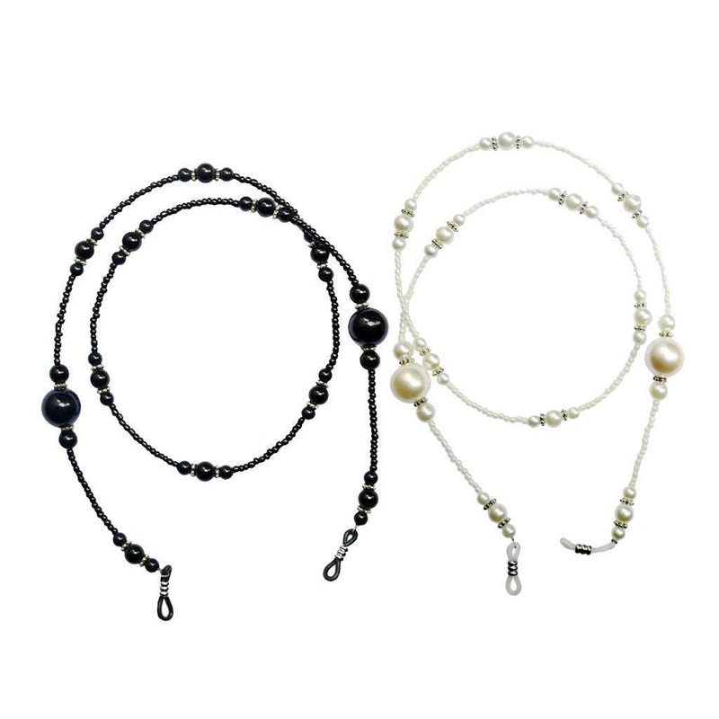 2Pcs 68cm Beaded Eye Glasses Chain Rope Sunglasses Strap Holder Retainer