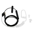 Anti-Radiation Mono Earphone Acoustic Air Tube Mic 3.5mm Headphone Black