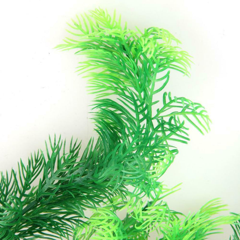 11.8" Green Artificial Plastic Plant Grass FishTank Aquarium Ornament Decor