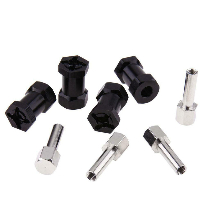 Wheel Hex Hub 12mm To 20mm Extension Adaptorx4 Longer Combiner Coupler