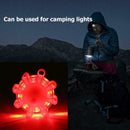 Mini 8LED Warning Light Emergency Work Lights Magnetic Flashlight (Red)