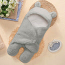 Newborn Baby Cute Cotton Receiving Gray Sleeping Blanket Boy Girl Wrap Swad