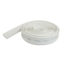Ratio 2:1 8mm Dia White Polyolefin Heat Shrinkable Tube 10M