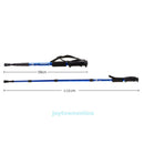 4-Section Adjustable Hiking Stick Anti-Shock Walking Trekking Trail Poles Canes