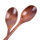 6x Kitchen Wooden Cooking Spoon Wood Soup Spoon Japanese Style Kitchen Uten Hn