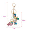 Crystal Butterfly Rhinestone Women Bag Pendant Keyring Keychain Key Holder