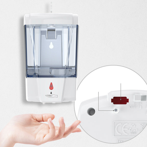 700ML Soaps Dispenser Wall Mounted Automatic Touchless Sensor Soaps Dispenser