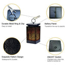 Solar Led Lantern Lights Dancing Flame Waterproof Outdoor Hanging Lantern P