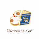 4 pcs/Lot Metal bookmarks for books Cute cat bookmark clip Stationery Offic X1F6