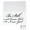 Be Still and Know that I am God pvc Wall Art Religious Home Decor Bible Scr