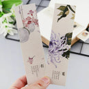 30pcs Chinese Style Creative Paper Painting Bookmarks Retro Cards Boxed Bookmark