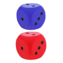 2x 6cm Sponge Dice Dot Dice Playing Dice for Kids Enlightenment Cognition
