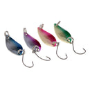 4Pcs Fly Fishing Sequins Lure Bait Set  Spoon Hard Paillette Baits
