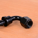 Black AN6 AN-6 90 degree push lock oil/fuel/gas line fittings hose adapter SRME