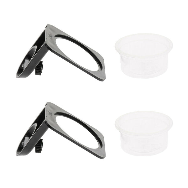 2Pcs Reptile Feeding Bowl Screw Food & Water Dish For Gecko, Lizard, Etc