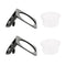 2Pcs Reptile Feeding Bowl Screw Food & Water Dish For Gecko, Lizard, Etc