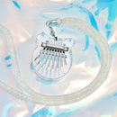 Portable Acrylic Kalimba 8 Keys Finger Piano Mbira Pendant Gift Xmas Present
