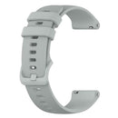 18mm Silicone Wristbands Strap Belt w/Buckle for Garmin Vivomove 4S (Grey) A