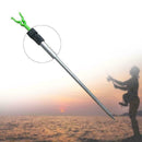 Portable Outdoor Adjustable Metal Fishing Rod Pole Rack Stan Metal Holder D N4I4