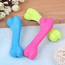 Pet dog puppy cat rubber dental teeth chew bone play training fetch fun toys â„–[