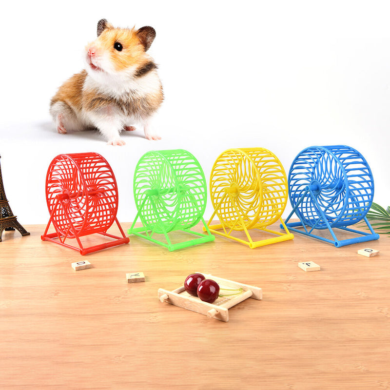 Wheel Running Exercise Plastic Scroll Silent Hamster Mouse Rat Gerbil Pet To FT