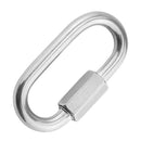 Stainless Steel Quick Link Lock Ring Carabiner for Camping Hiking Hammock