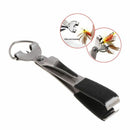 3 in 1 Portable Fishing Line Cutter Fly Knot Tying Hook Stainless Steel Outdoor