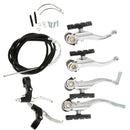 Aluminum Alloy Bike Bicycle V Brake Caliper Brakes Lever Kit Set Replacement