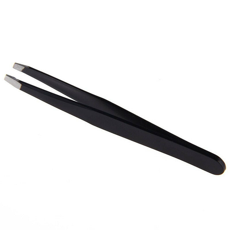 Professional Eyebrow Tweezer Slanted Hair Beauty Woman Beauty Makeup Black Tw