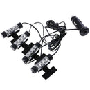 4x 3LED Car Charge Interior Accessories Blue Atmosphere Lamp Floor Decor Li- 3C
