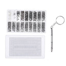 1000Pcs Tiny Screws Nut & Screwdriver Watch Eyeglass Glasses Repair Tool Kit  BX